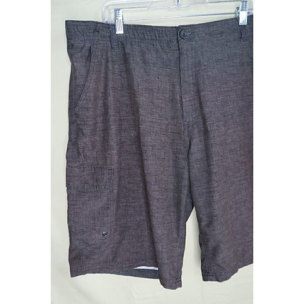 No Fear Shorts Performance Wear Black Hybrid Surf Beach Cargo Utility Men's 40 - Picture 2 of 9